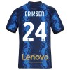 Maglia ufficiale Inter Milan Christian Eriksen 24 Casa 2021-22 per Uomo